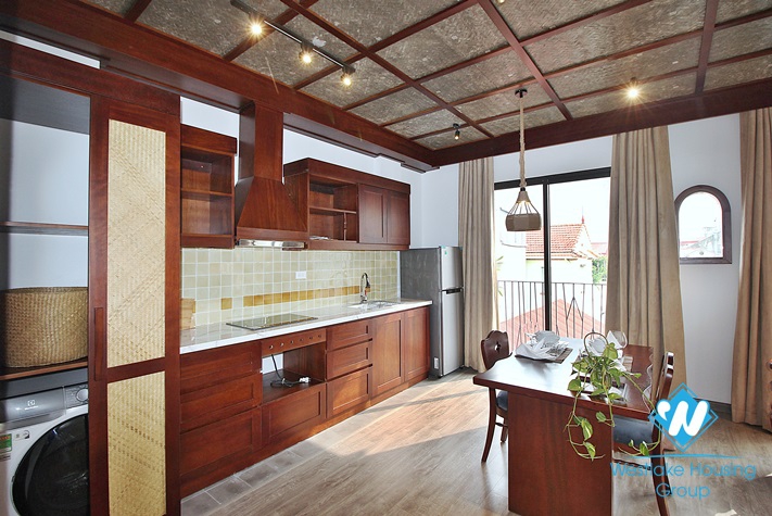 Japanese style 01 bedroom apartment for rent in Tay Ho, Ha Noi