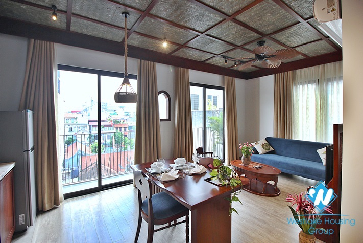 Japanese style 01 bedroom apartment for rent in Tay Ho, Ha Noi