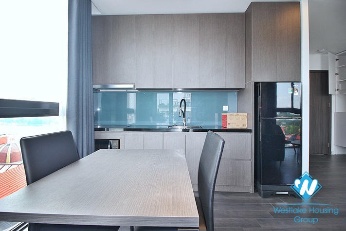 High-end and bright one bedroom apartment for rent in Xuan Dieu st, Tay Ho