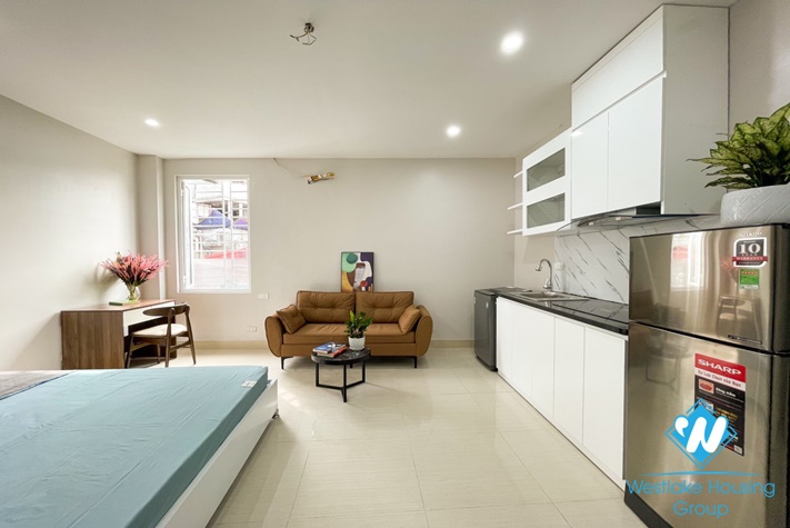 Fully furnished studio apartment for rent in Yen Hoa Tay Ho
