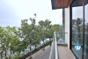 Lake view duplex three bedrooms apartment for rent in Nhat Chieu, Tay Ho