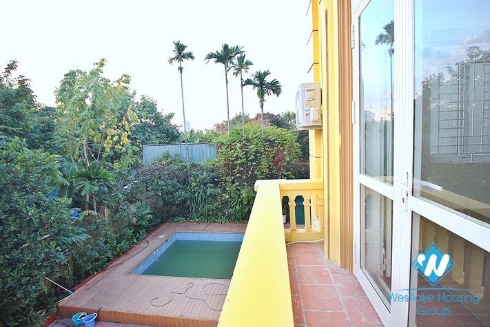 A nice house with swimming pool for rent in To Ngoc Van area, Tay Ho, Ha Noi