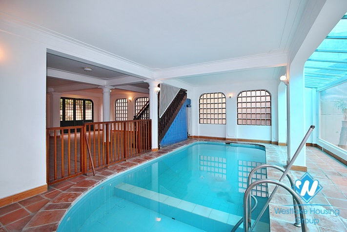 A big house with swimming pool for rent in Tay ho, Hanoi
