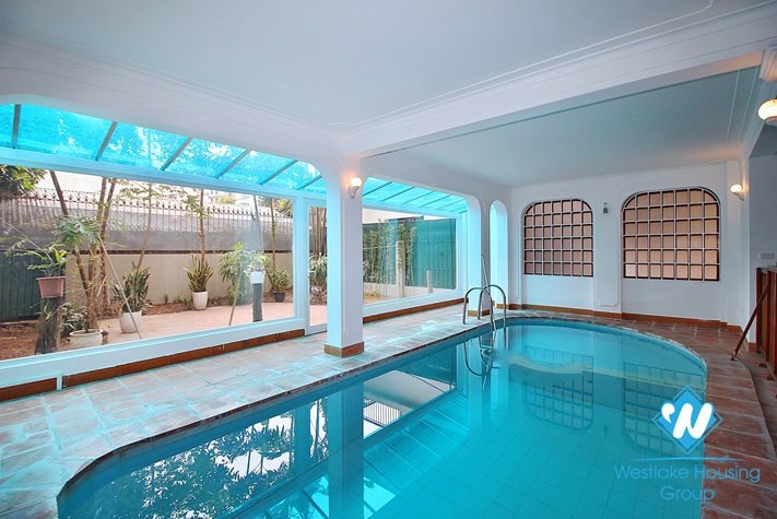 A big house with swimming pool for rent in Tay ho, Hanoi