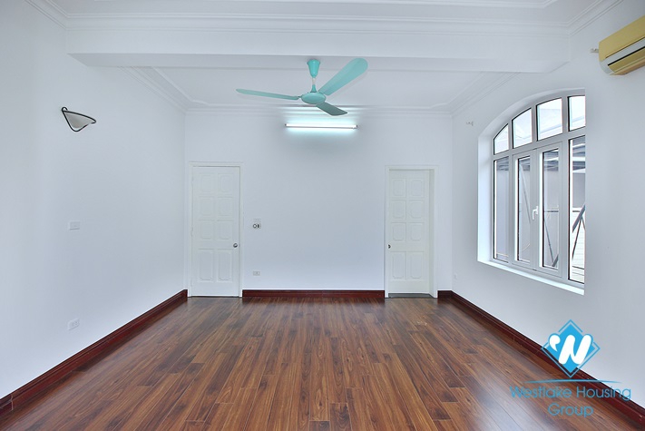 Unfurnished house with big yard for rent in To Ngoc Van st, Tay Ho