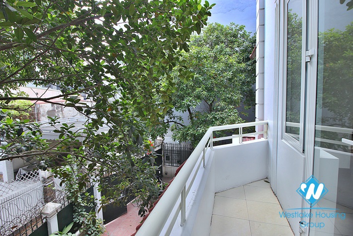 Unfurnished house with big yard for rent in To Ngoc Van st, Tay Ho