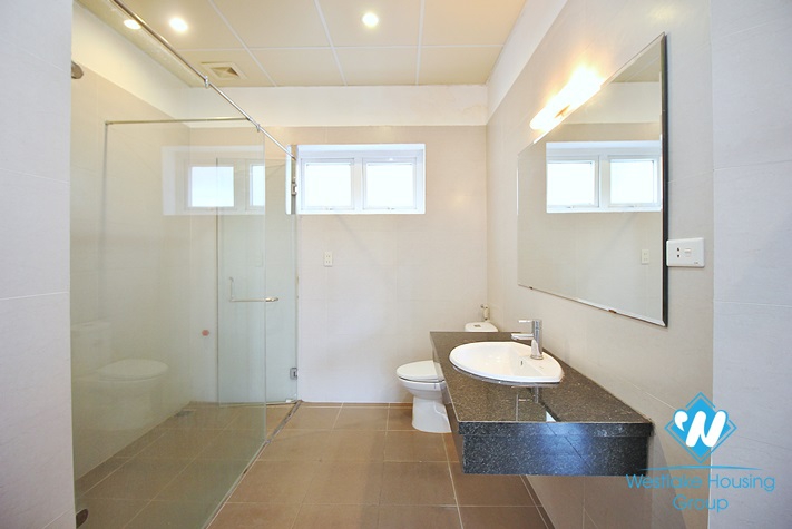 Unfurnished house with big yard for rent in To Ngoc Van st, Tay Ho