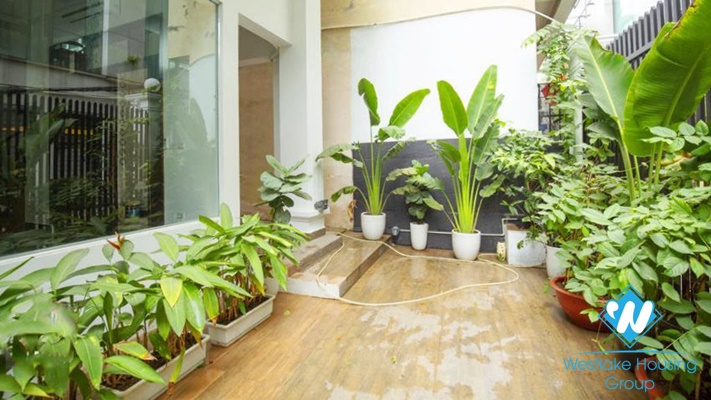 Unfurnished 4 beds house for rent in Au Co st, Tay Ho, Ha Noi