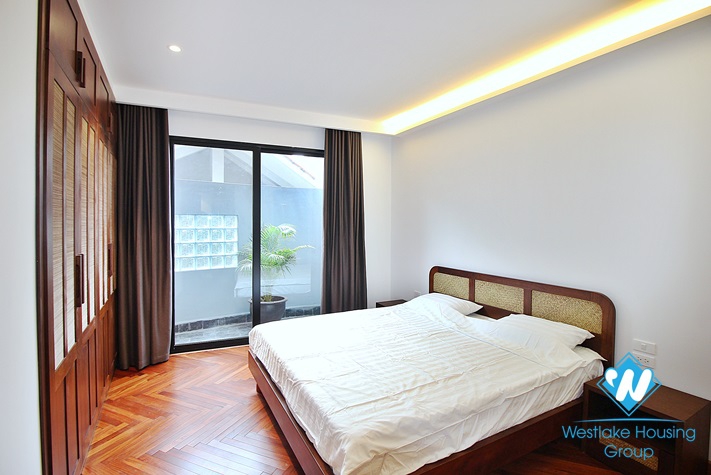 Janpanese style and charming 2 beds apartment for rent in Dang Thai Mai area, Tay Ho