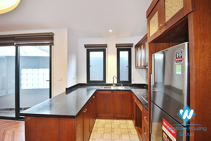 Janpanese style and charming 2 beds apartment for rent in Dang Thai Mai area, Tay Ho