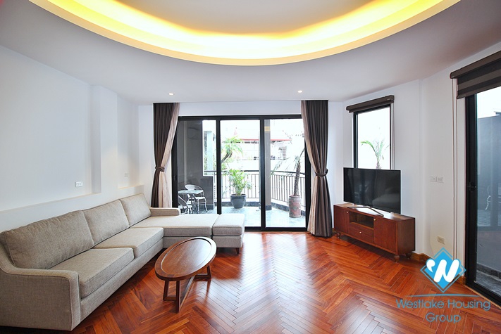 Janpanese style and charming 2 beds apartment for rent in Dang Thai Mai area, Tay Ho