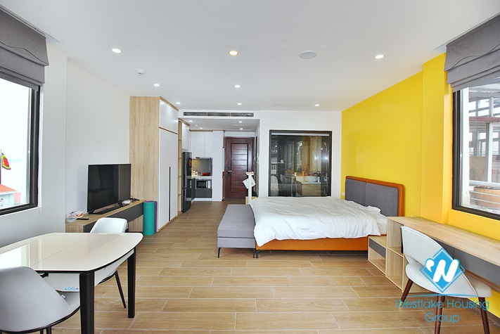 A big and new studio for rent in Dang Thai Mai area, Tay Ho