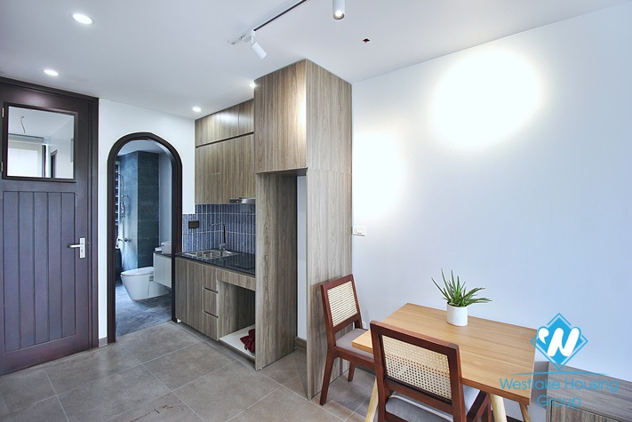 Bright studio with huge balcony for rent in Au Co st, Tay Ho