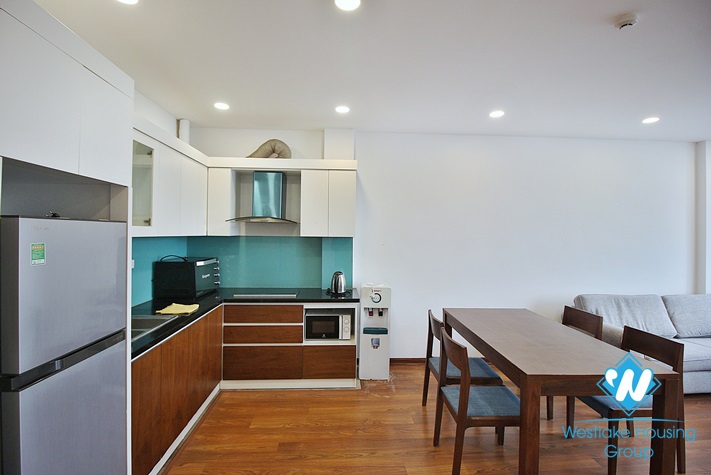 Lake view serviced 02 bedrooms apartment for rent in Tay Ho area.