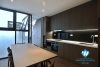 One bedroom duplex lake view apartment for rent in Truc Bach.