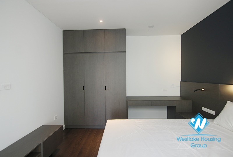 One bedroom duplex lake view apartment for rent in Truc Bach.