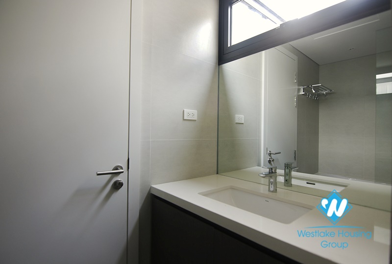 One bedroom duplex lake view apartment for rent in Truc Bach.