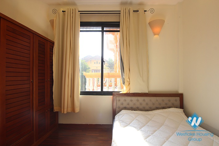 Lake view 02 bedrooms and 01 working room for rent in Quang Khanh st, Tay Ho District 