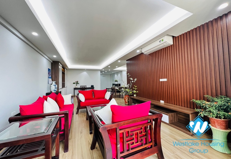 Just recently renovated 4 beds apartment for rent in P1 building, Ciputra, Tay Ho