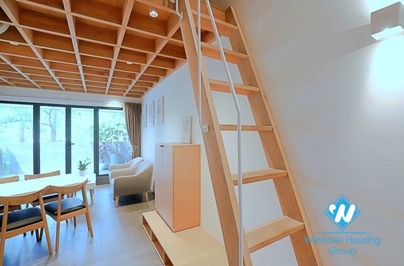 Nature-friendly 2 bedroom apartment for rent in the center of Hanoi capital.