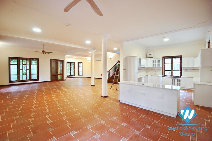 Beautiful house with swimming pool for rent in To Ngoc Van st, Tay Ho district 