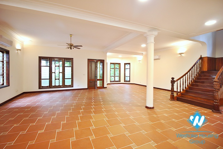 Beautiful house with swimming pool for rent in To Ngoc Van st, Tay Ho district 
