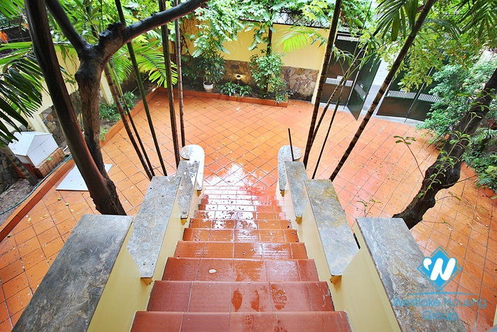 Beautiful house with swimming pool for rent in To Ngoc Van st, Tay Ho district 