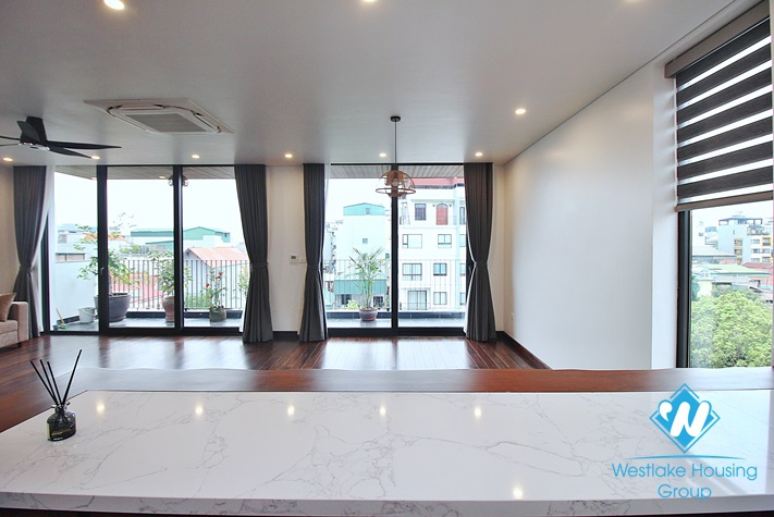 A brand new three bedrooms apartment for lease in Dang Thai Mai st, Tay Ho