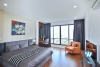 Renovated and lake view 3 beds apartment for rent in Xuan Dieu st, Tay Ho