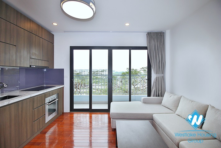 Lake view one bedroom apartment for lease in No.57 Trinh Cong Son st, Tay Ho