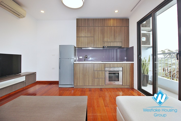 Lake view one bedroom apartment for lease in No.57 Trinh Cong Son st, Tay Ho