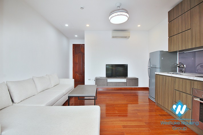 Lake view one bedroom apartment for lease in No.57 Trinh Cong Son st, Tay Ho