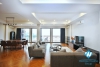 Renovated and lake view 3 beds apartment for rent in Xuan Dieu st, Tay Ho