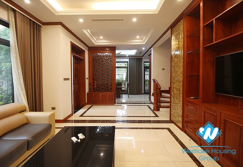 A modern house with full furnished for rent in Starlake area, Bac Tu Liem Distr, Ha Noi