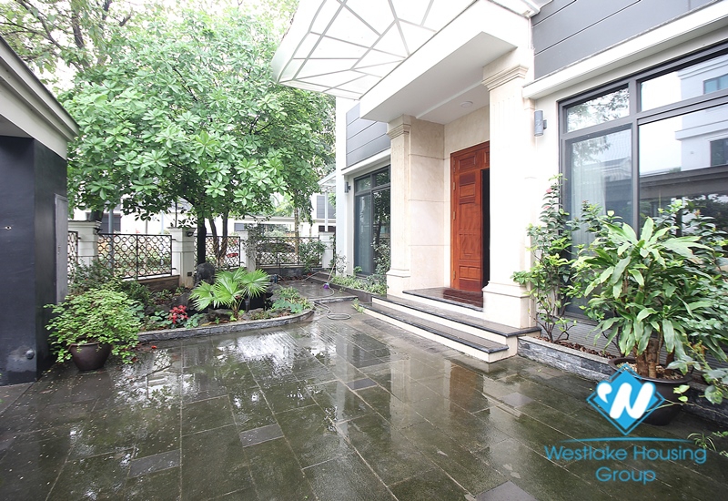 A modern house with full furnished for rent in Starlake area, Bac Tu Liem Distr, Ha Noi