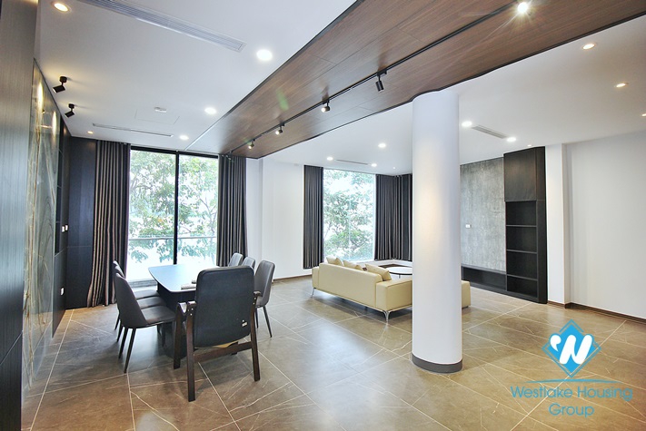 Lake view duplex three bedrooms apartment for rent in Nhat Chieu, Tay Ho