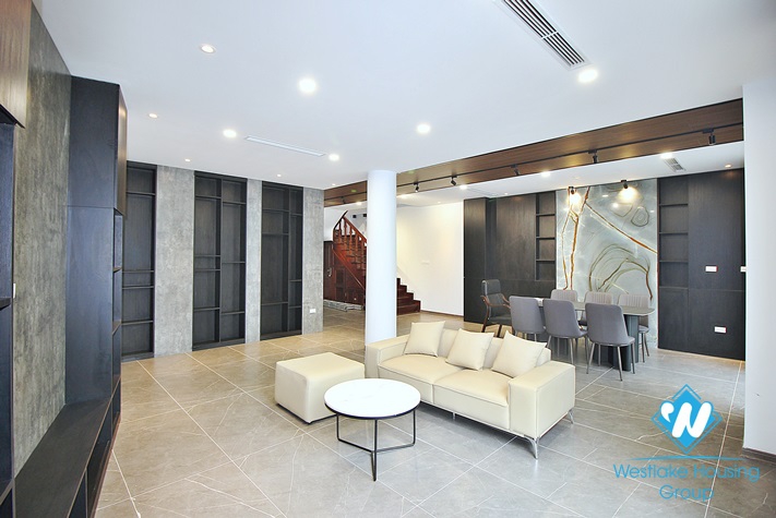 Lake view duplex three bedrooms apartment for rent in Nhat Chieu, Tay Ho