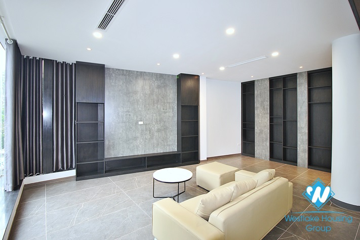 Lake view duplex three bedrooms apartment for rent in Nhat Chieu, Tay Ho