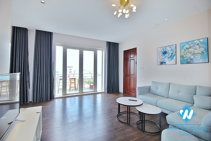 Top floor one bedroom apartment for rent in To Ngoc Van st, Tay Ho