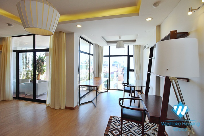 Spacious four bedrooms apartment for rent in To Ngoc Van, Tay Ho, Ha Noi