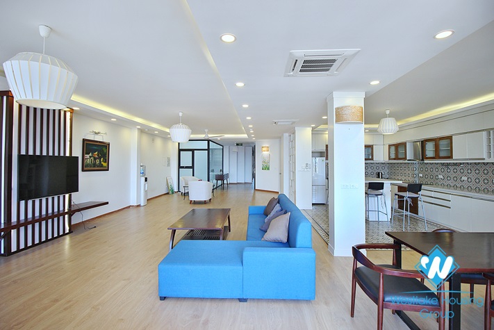Spacious four bedrooms apartment for rent in To Ngoc Van, Tay Ho, Ha Noi