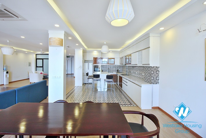 Spacious four bedrooms apartment for rent in To Ngoc Van, Tay Ho, Ha Noi