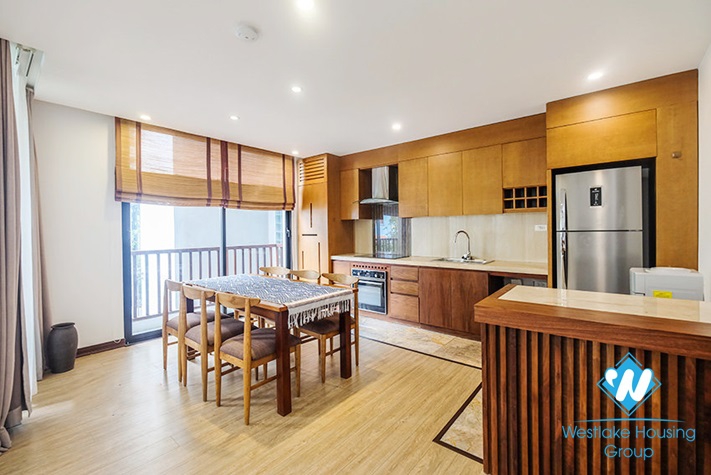 Brightly and cozy three bedrooms apartment for lease in Xuan Dieu, Tay Ho