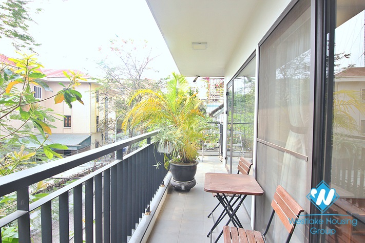 Nice apartment with fully furnished for rent in Trinh Cong Son street, Tay Ho district.