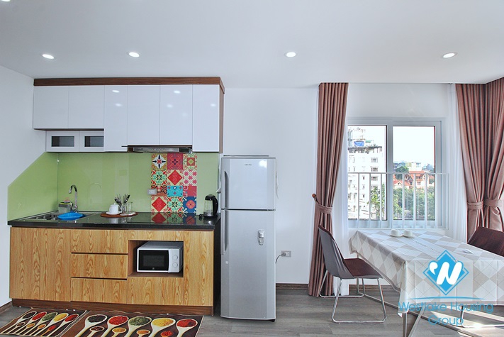 Renovated and lake view one bedroom apartment for rent in To Ngoc Van, Tay Ho