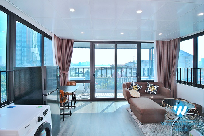 A top floor 1 bedroom apartment for rent in To ngoc van, Tay ho