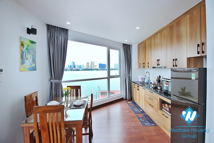 Lake view and bright 2 bedrooms apartment for rent in Xom Chua, Dang Thai Mai, Tay Ho