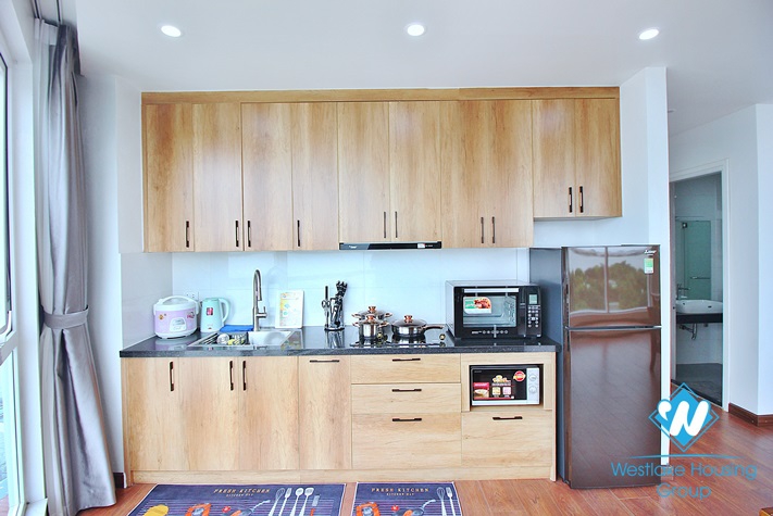 Lake view and bright 2 bedrooms apartment for rent in Xom Chua, Dang Thai Mai, Tay Ho