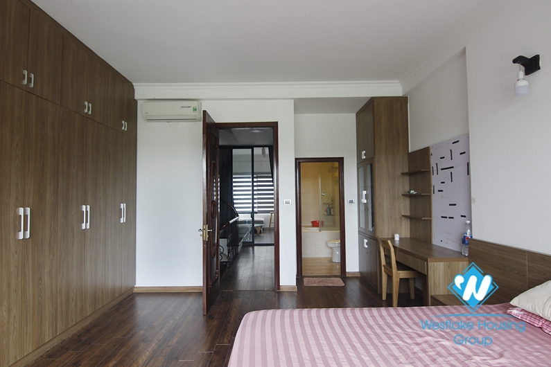 Three bedroom riverside house for rent in Ngoc Thuy ward, Long Bien district.