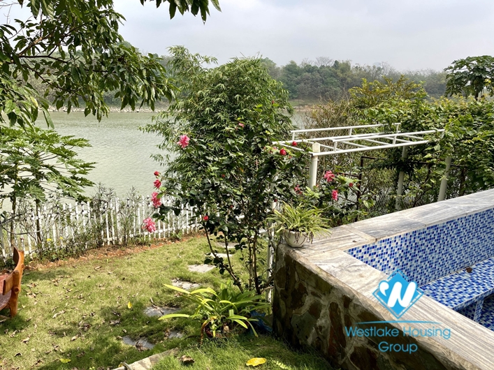 Three bedroom riverside house for rent in Ngoc Thuy ward, Long Bien district.